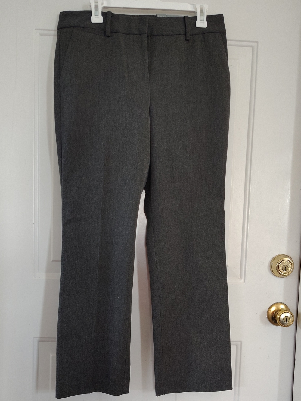 Talbots Women's Barely Boot Cut Dress Trousers — Charcoal Gray Women's 10P
